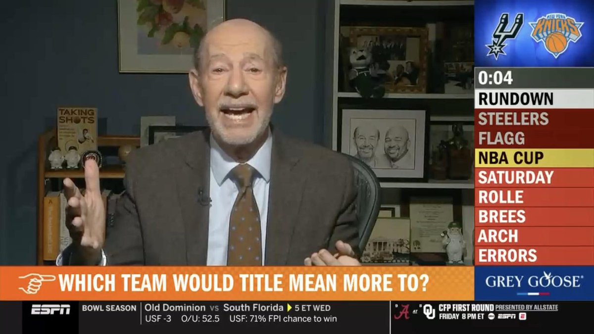 awfulannouncing's tweet image. Tony Kornheiser bemoans NBA Cup not being on ‘real TV’ dlvr.it/TPstqt