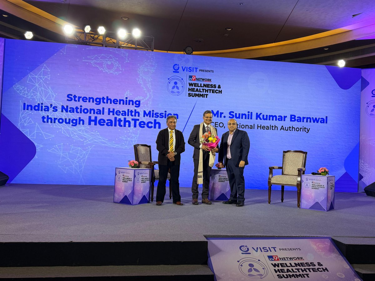 <a href="/Sunil_Barnwal/">Sunil Kumar Barnwal</a> <a href="/TV9Bharatvarsh/">TV9 Bharatvarsh</a> <a href="/PMOIndia/">PMO India</a> <a href="/MoHFW_INDIA/">Ministry of Health</a> <a href="/JPNadda/">Jagat Prakash Nadda</a> <a href="/PIB_India/">PIB India</a> <a href="/DDNewslive/">DD News</a> <a href="/AkashvaniAIR/">Akashvani आकाशवाणी</a> <a href="/MIB_India/">Ministry of Information and Broadcasting</a> <a href="/_DigitalIndia/">Digital India</a> <a href="/mpprataprao/">Prataprao Jadhav</a> <a href="/moayush/">Ministry of Ayush</a> — leveraging ABDM and PM-JAY to ensure continuity of care, reduce leakages, and make quality healthcare accessible and portable for every Indian.

"Our vision is clear: In 2047, a #ViksitBharat is a healthy Bharat," he emphasised.