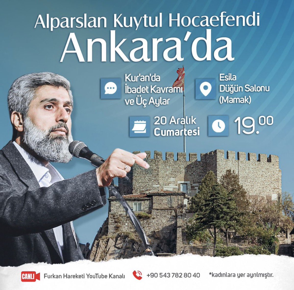 AlparslanHoca AnkarayaGeliyor
#FurkanKonferansları