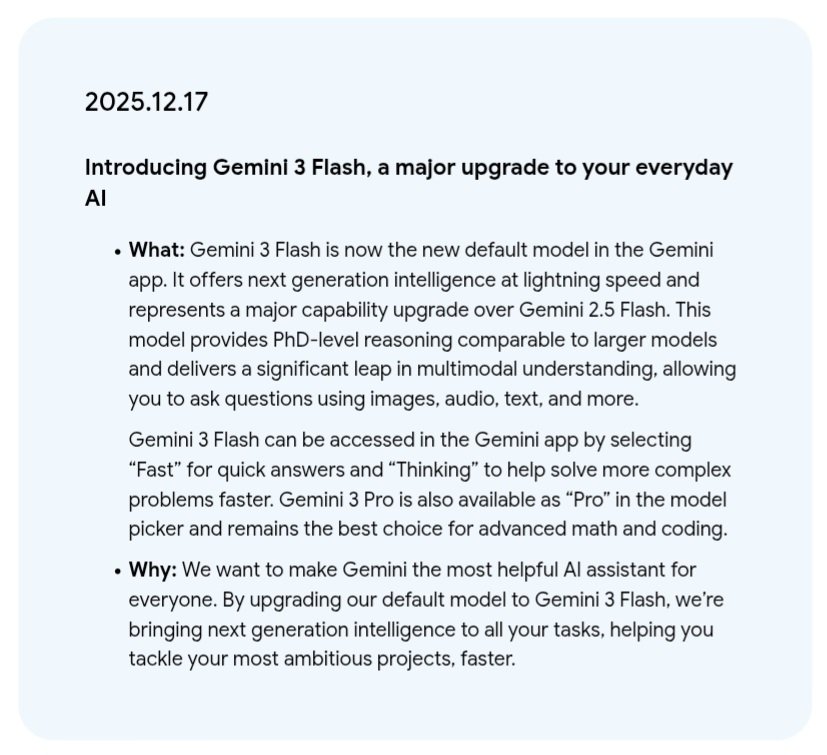 rupprECHT's tweet image. NEU  Gemini 3 Flash: techcrunch.com/2025/12/17/goo… #Google #Chatbot #KIAssistent #LLM #KünstlicheIntelligenz #ArtificialIntelligence #GenerativeAI #GenAI #AI #KI