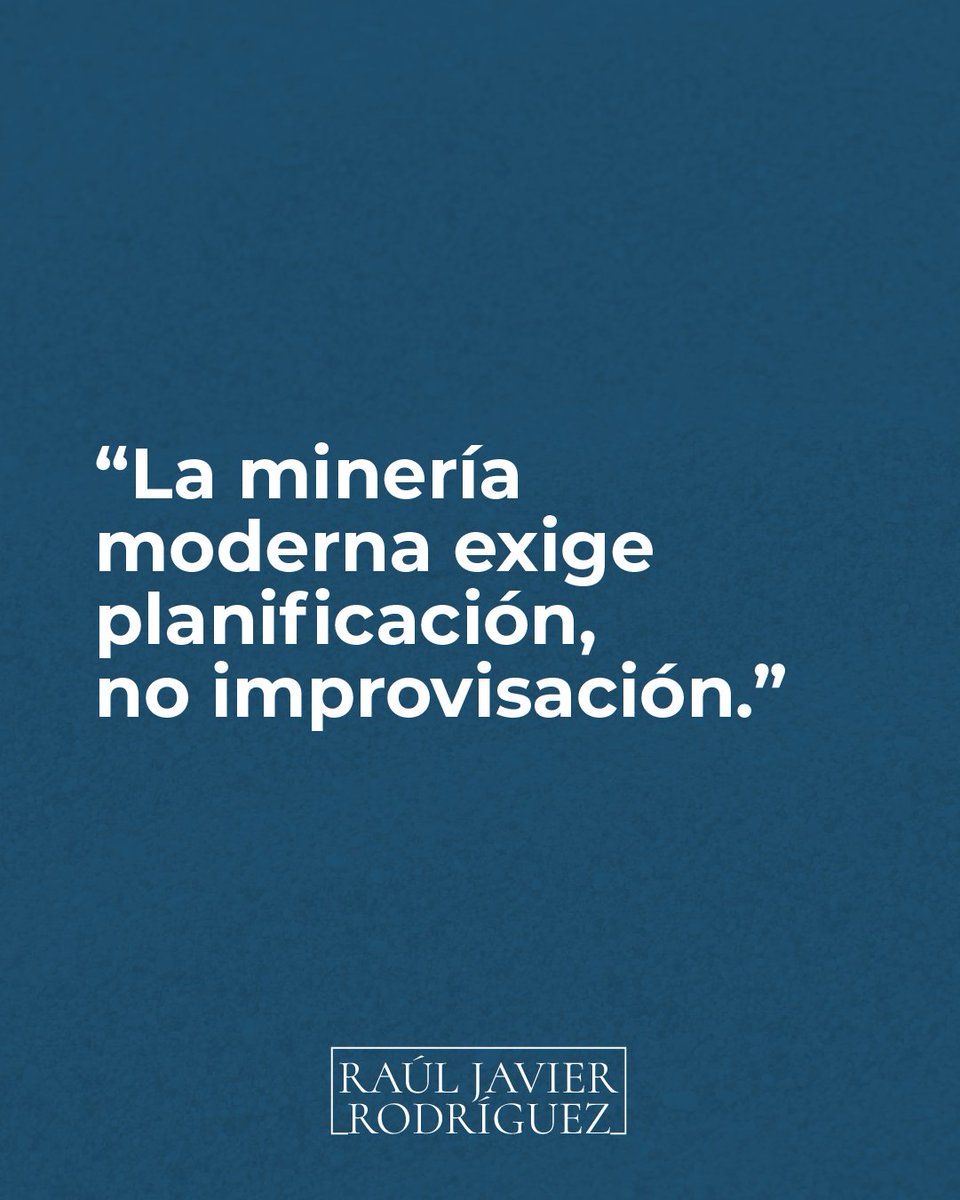 La minería responsable se construye con conocimiento, reglas claras y comunicación honesta.

No es un camino de atajos, cada etapa —exploración, estudio, evaluación y decisión— requiere planificación técnica y previsibilidad institucional.

Cuando explicamos bien cómo funciona la