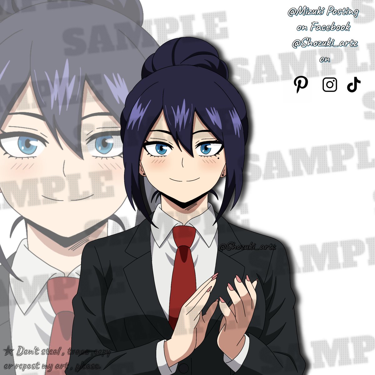 Shozuki_artz's tweet photo. 🪷: New drawing finished! AU version 1: Midnight lives at the end of the season + my OC, Mizuki
#mha #MyHeroAcademia #mhaoc #Ocxcanon #ocmha #aizawashouta #ALLMIGHT #midnigth #mizukihoshinomhaoc https://t.co/mSAmjxxANk