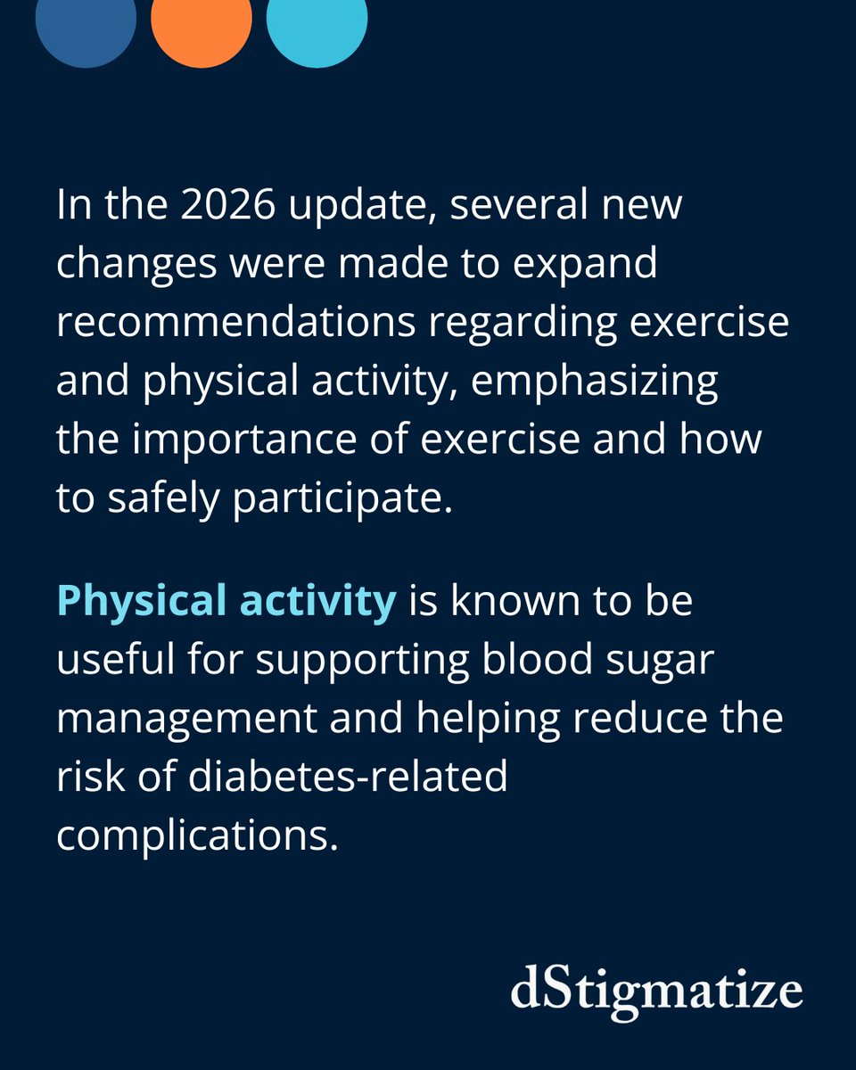 diaTribeNews's tweet image. 🚨More updates from the 2026 Standards of Care expanded on recommendations for physical activity and exercise! 

Get tips on how to navigate conversations about #physicalactivity: diatribenews.org/3MH7mK0 #t1d #t2d #dstigmatize #enddiabetesstigma