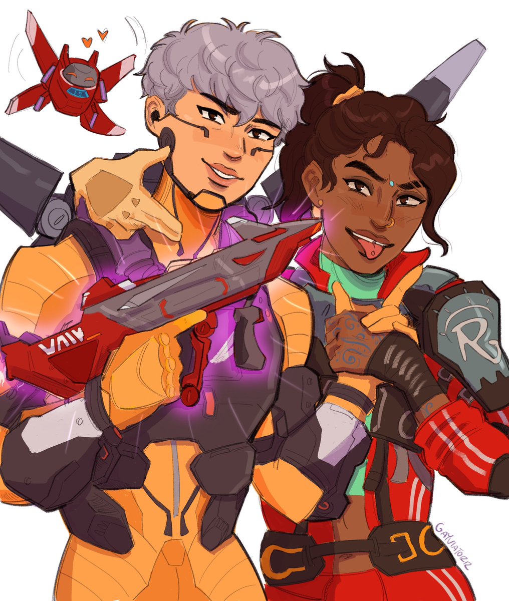 the bird of prey is kinda their baby if you think about it #ApexLegends #rampart #valkyrie