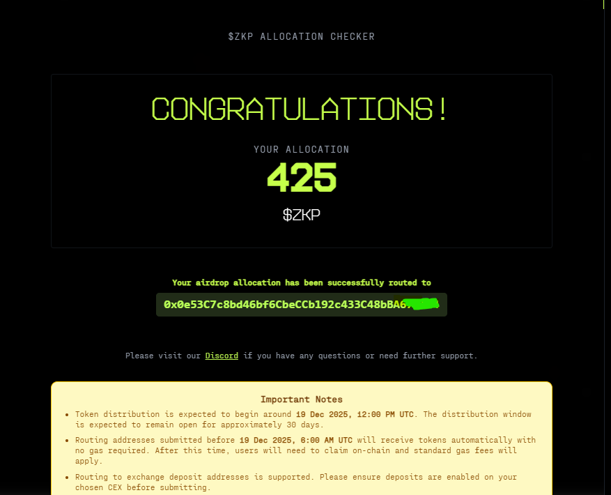 $ZKP <a href="/zkPass/">zkPass</a> #airdrop checker live 🪂

check👉airdrop.zkpass.org

who is eligible?
➤testnet user
➤kaito yappers

how many $ZKP are u eligible to claim ?
share proof👇🎁

x.com/zkPass/status/…