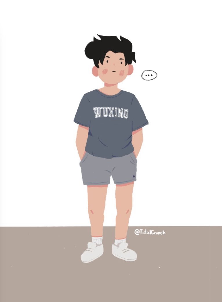 TidalCrunch's tweet image. When you got an overwatch mission but stuck on pe class 💬 #WuyangWednesday #Overwatch2Fanart