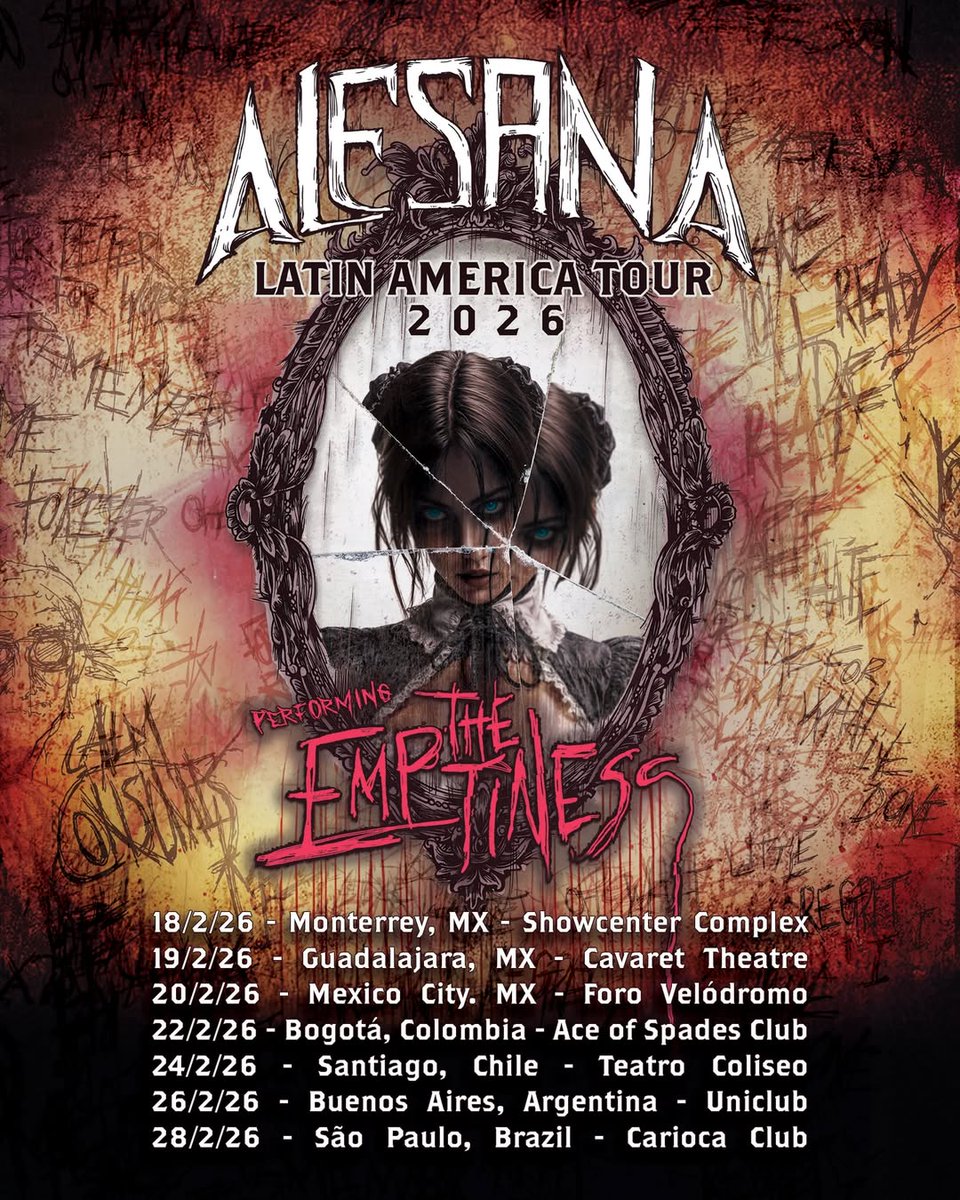downstagebra's tweet image. ALESANA NO BRASIL!

A banda desembarca no país em fevereiro performando o álbum "The Emptiness" na íntegra.

Ingressos já disponíveis!