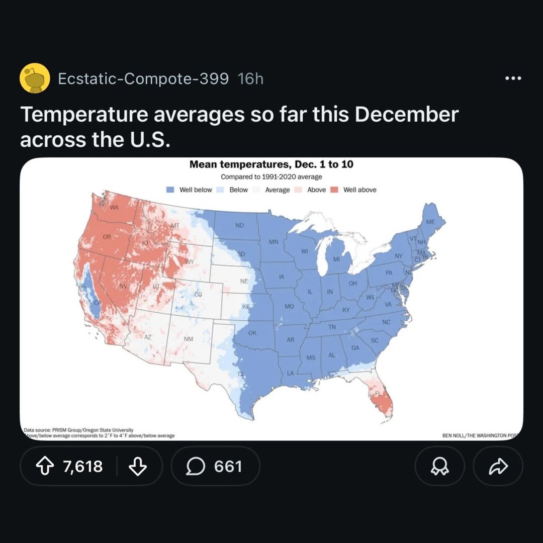 Mean temperatures across the US 🌡️