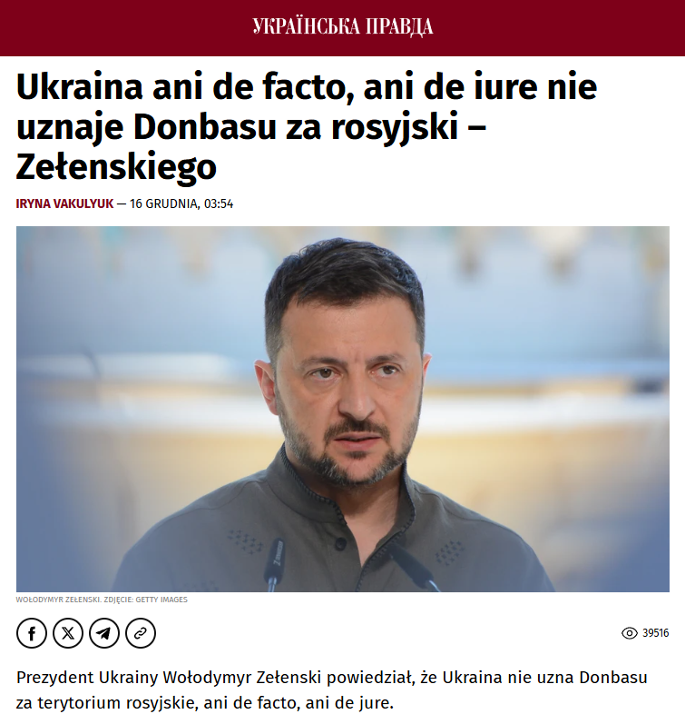Stanowisko Kijowa jest jasne - "będziemy walczyć o utracone ziemie, ale cały świat powinien za to płacić."

Dla fanów hasła "to nasza wojna" mam pro tip. Weźcie kredyty, ile tylko wam bank da, i wyślijcie kasę do Kijowa. To i tak mniej, niż już nas zadłużył nas rząd. Wasze