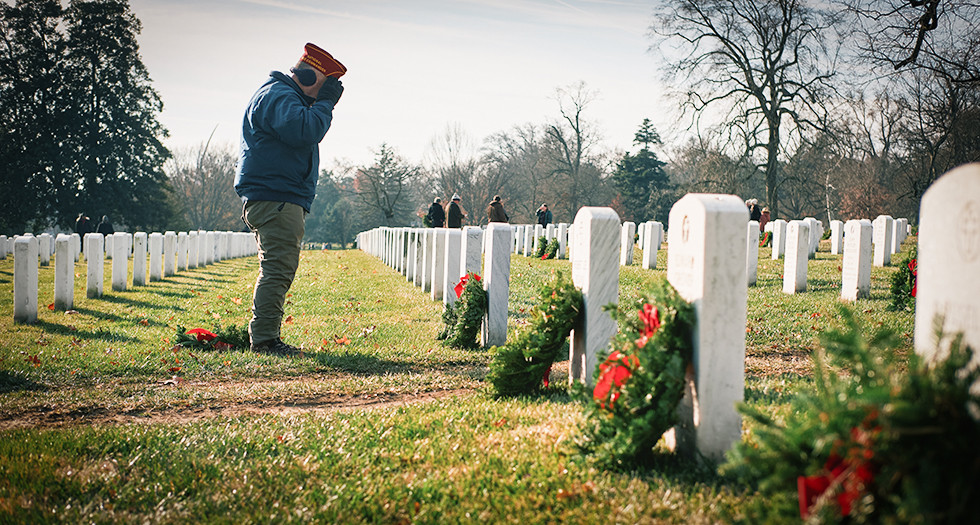 AmericanLegion's tweet image. “They’re all veterans; they’re all heroes. That’s why we should continue to be a big supporter of Wreaths Across America.”
National Vice Commander LaRose takes part in Escort to Arlington, @WreathsAcross event @ArlingtonNatl. legion.org/information-ce… #KeepMovingForward