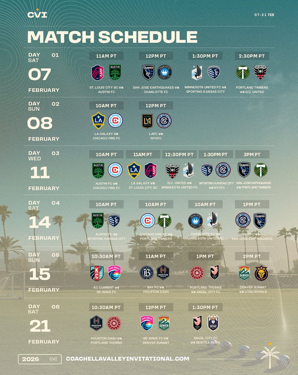 reignfc's tweet image. Preseason loading 📶

Our opponent and date are all set for our @coachella_inv match! 🙌
🆚 @weareangelcity 
📅 Saturday, Feb. 21
⏰ 1:30PM PT

Details ➡️ rgnfc.com/4arPHzP