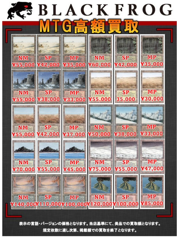 💰買取情報💰 高騰中のデュアルランド買取表更新しました🔥 Tundra