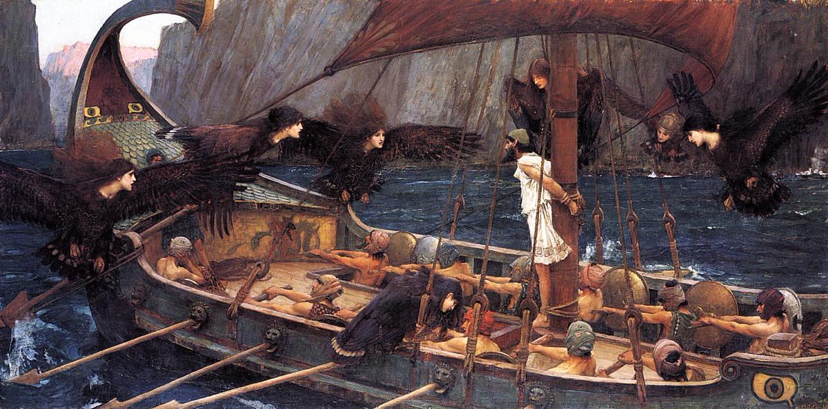 waterhouse_art's tweet image. Ulysses and the Sirens #artbots #waterhouse