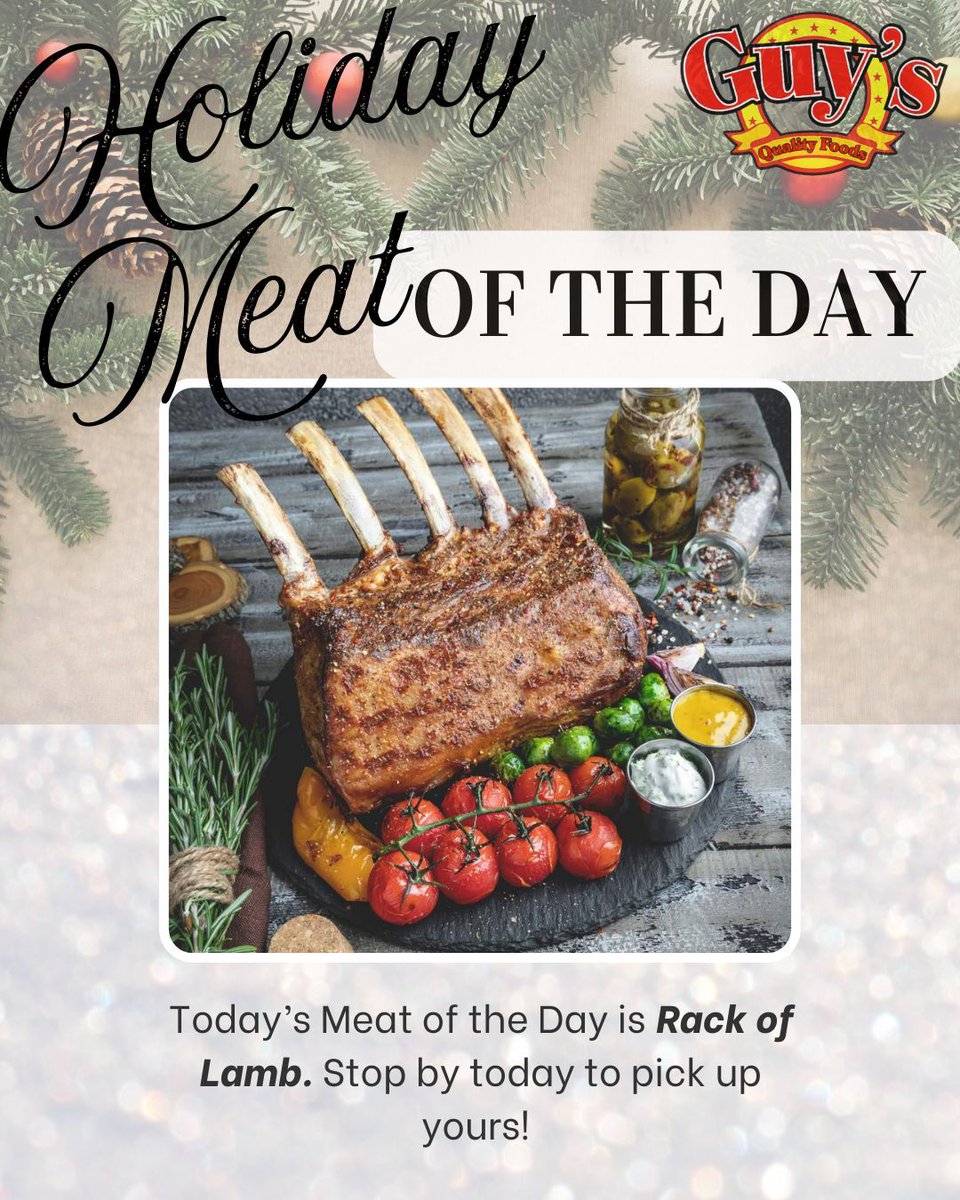 GuysQualityFood's tweet image. Rack of Lamb is flavorful and easier to cook than you think. 🍖✨ Perfect for roasting or grilling.

If you’ve never tried rack of lamb, now’s the time. 🥩🔥 

#SimpleDinner #RackofLamb #OneStopShop #ShopLocal #GrillingRecipes #SupportLocalBusinessOwners
