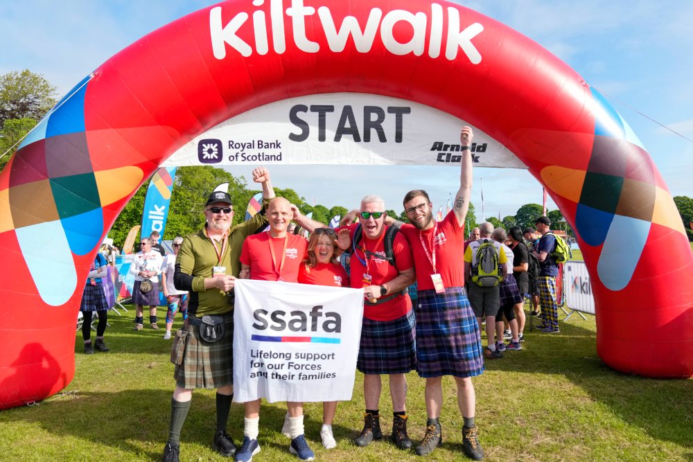 SSAFA's tweet image. Want to join @SSAFA Scotland for @thekiltwalk events in 2026? Please register your interest today at ssaf.as/kiltwalk