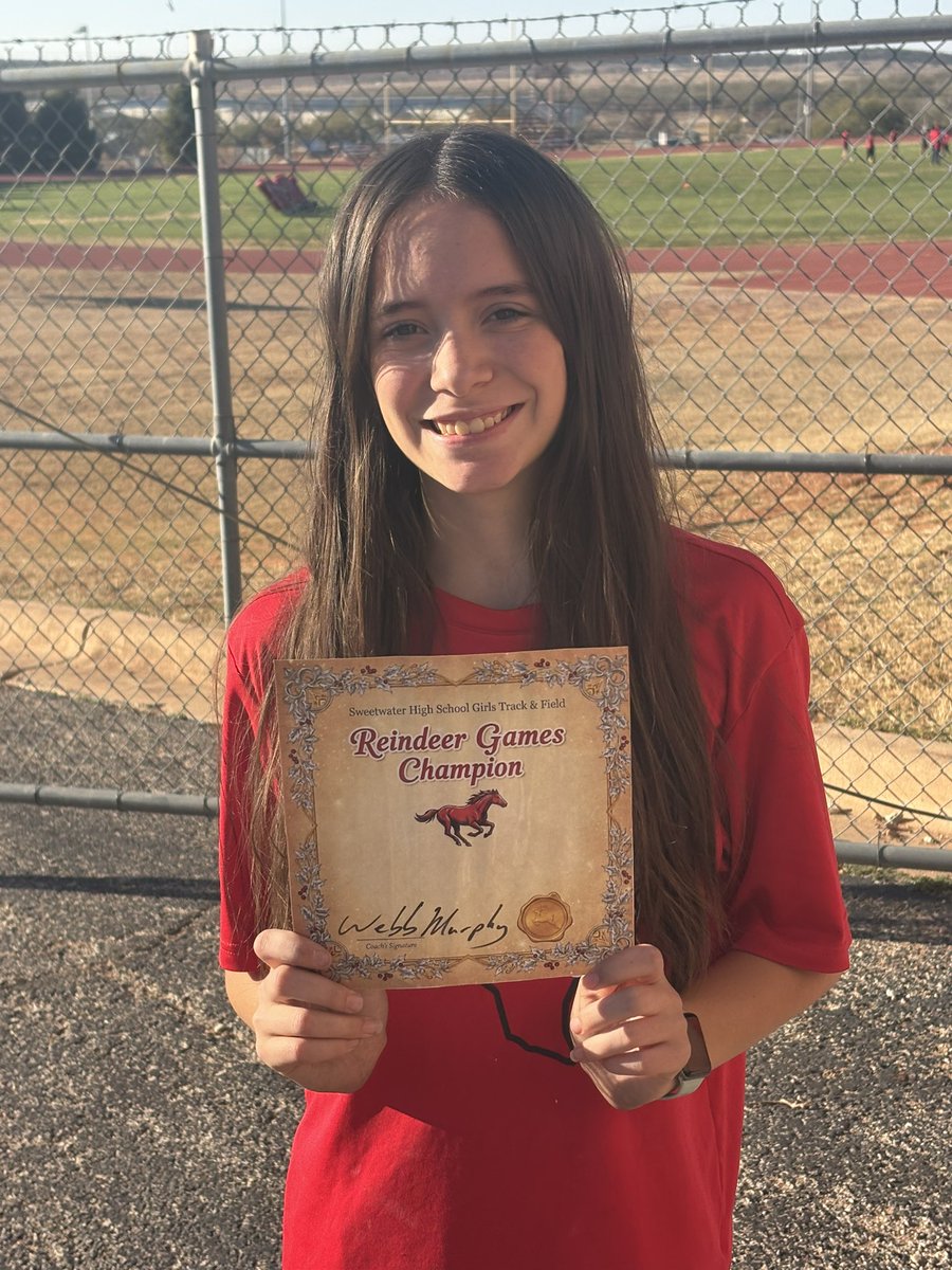 webbmurphy's tweet image. Congrats to Payton, our Girls Track Reindeer Games CHAMPION! Merry Christmas everyone!!