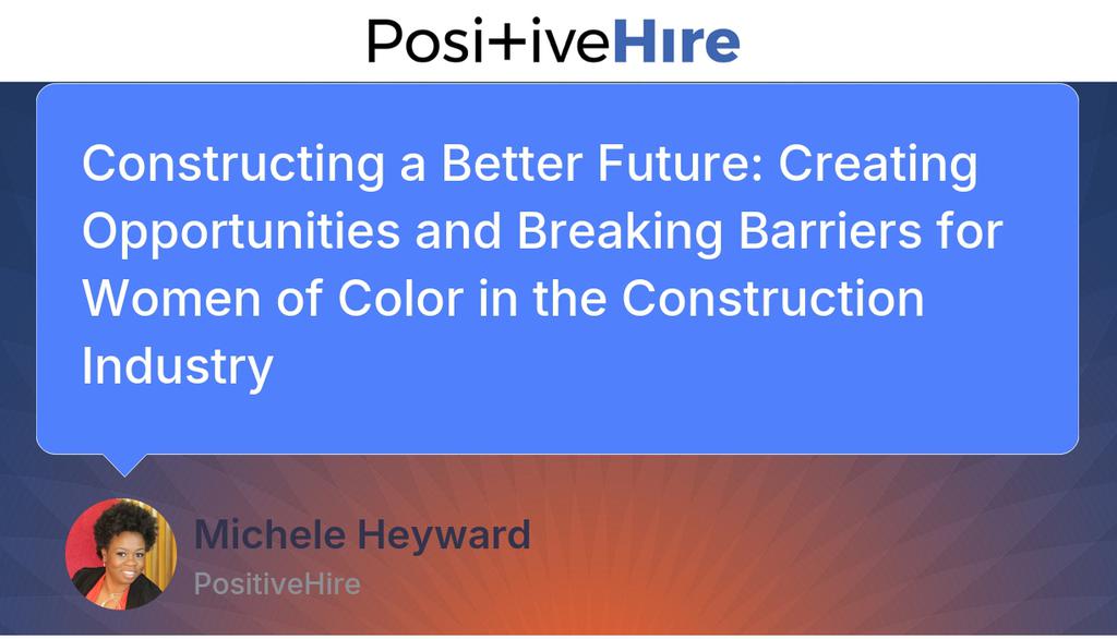 While progress has been made in recent years to bolster the representation of women in the construction industry, significant barriers persist.

Read more 👉 lttr.ai/AmO8E

#WomeninConstruction #PositiveHire #Blackwomeninstem
