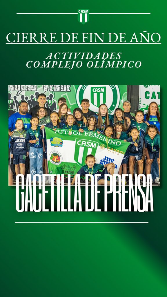💻 Les compartimos la gacetilla de prensa semanal, con todas las novedades y la información institucional del club.

Ingresá al enlace y mantenete al día con todo lo que pasa en nuestra institución 👇🏼💚

🔗 heyzine.com/flip-book/419b…