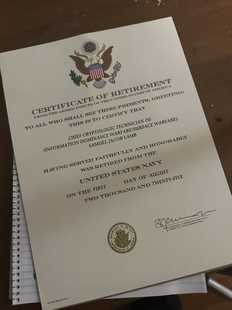 Whooooo somebody’s officially on the retired list