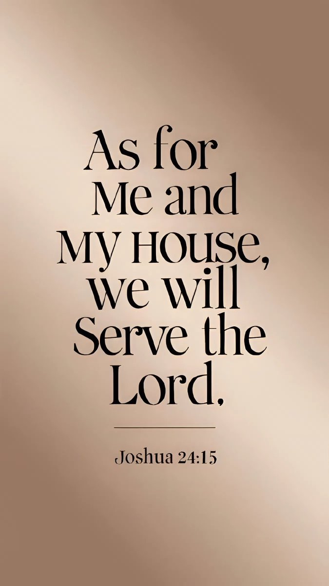My house will serve the Lord.
