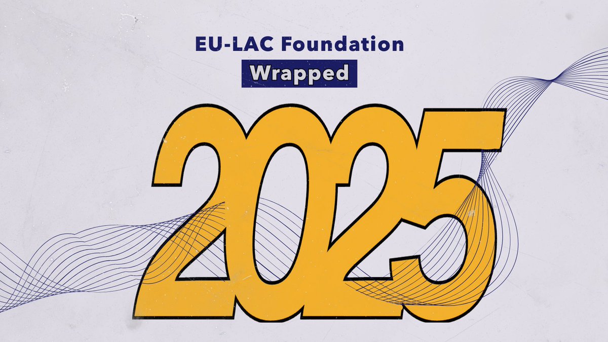 eulacfoundation's tweet photo. A year to connect, engage in dialogue, and build the future between the European Union and Latin America and the Caribbean. These are some of the milestones that defined our 2025:

✅20 key events organised in connection the IV EU–CELAC Summit
✅18 countries involved across both regions
✅Over 2,000 participants from governments, academia, civil society, the private sector, international organisations and the media
✅9 strategic deliverables to strengthen the bi-regional partnership

Thank you to all the individuals and institutions who made this collective impact possible. We continue moving forward together towards stronger, more inclusive, and forward-looking EU–LAC cooperation.

#EULAC #Wrapped2025 #2025