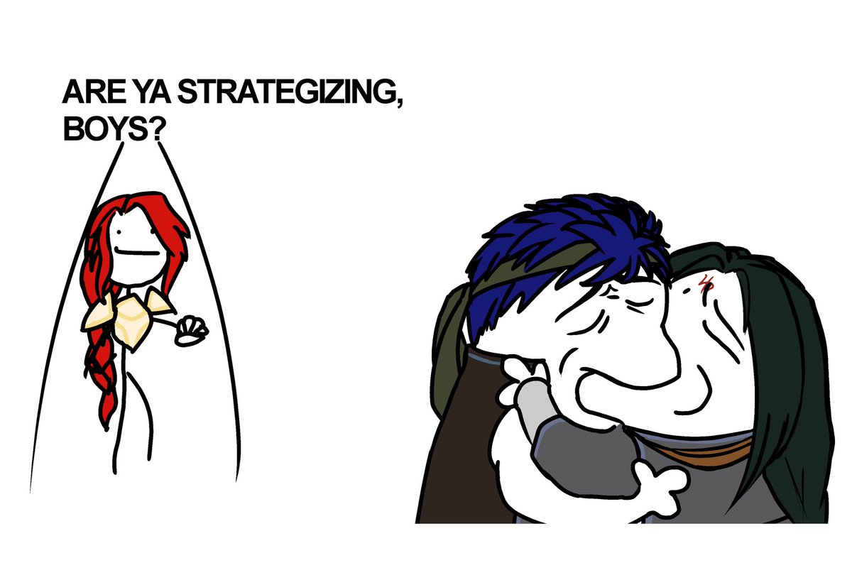 shroudinthedark's tweet image. when you walk into the commander’s tent in tellius