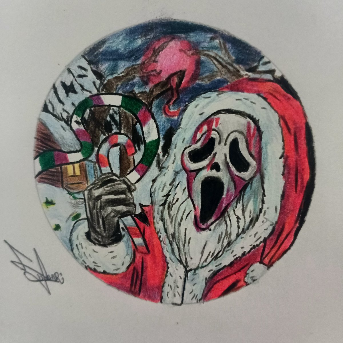 IsisYanri's tweet photo. "Do you like Christmas movies?" #dbdfanart #deadbydaylight #dbd #scream https://t.co/R4LCrIEQgX