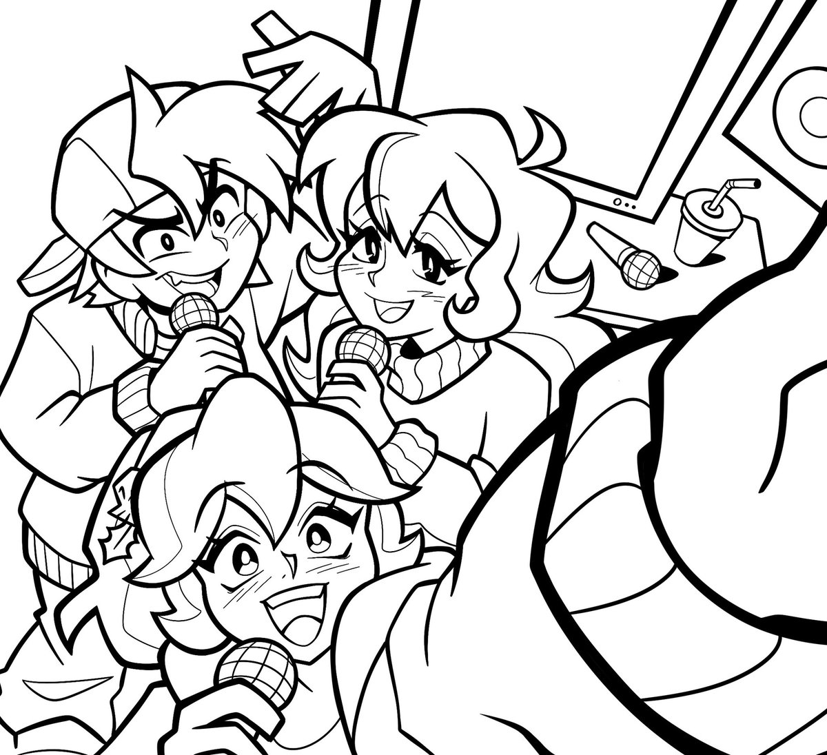 ChaiB33's tweet photo. #fnf #riftofthenecrodancer #rotn #fridaynightfunkin
Sketch concepts and process for fnf collab holiday socials :3 https://t.co/j67jQUai6c