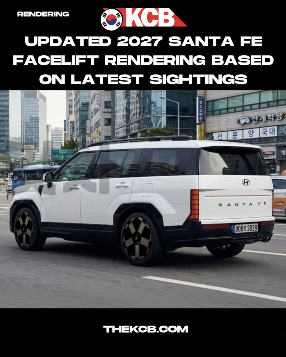 갓차 keeps refining @HyundaiWorldwide #santafefacelift rendering