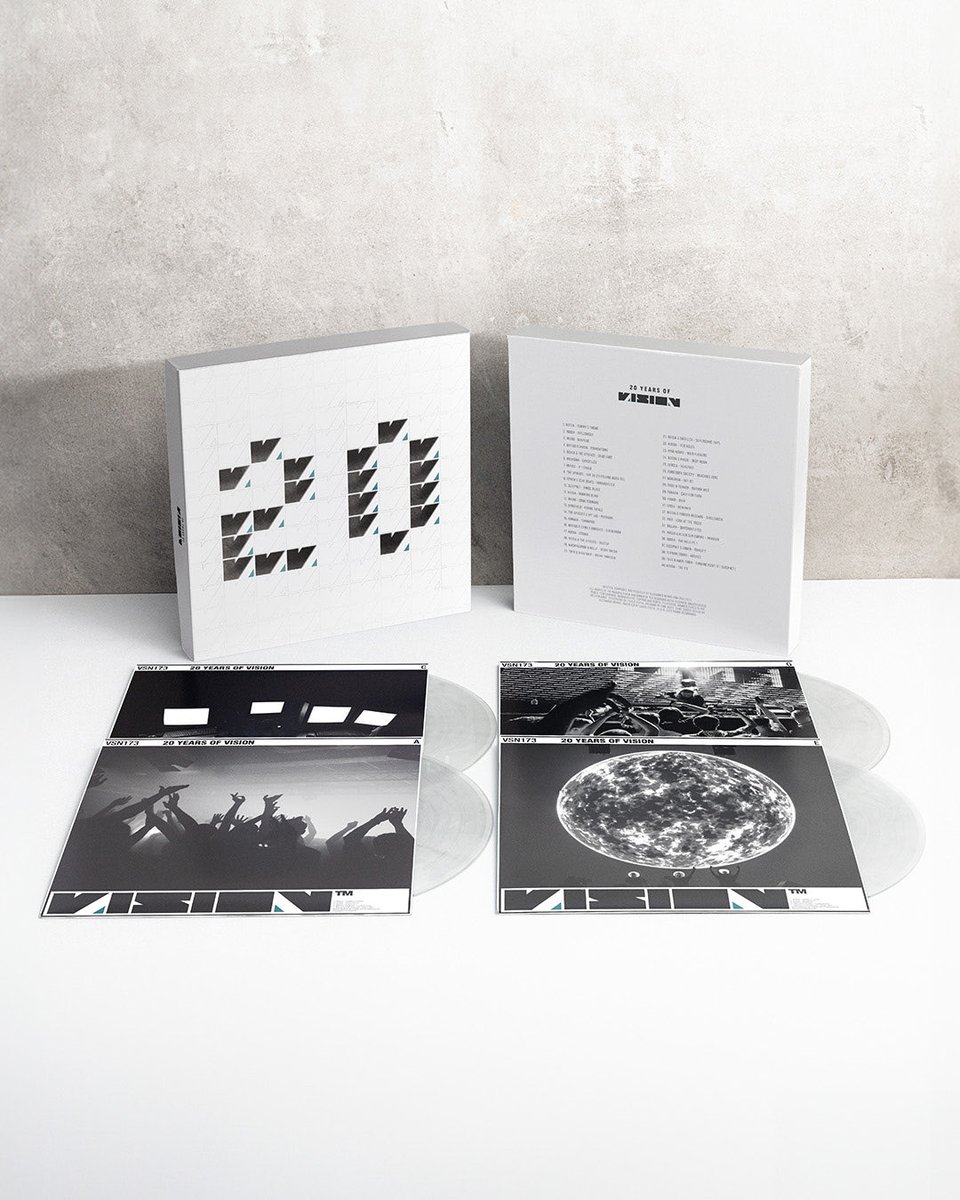 VISIONrecs's tweet image. • 20 Years of VISION •

A curated selection of 40 releases that defined the label’s evolution, from early Noisia milestones to a broader platform for forward-thinking bass music.

Out this Friday via all DSP’s.

Vinyl box pre-order via: recordings.vision/20