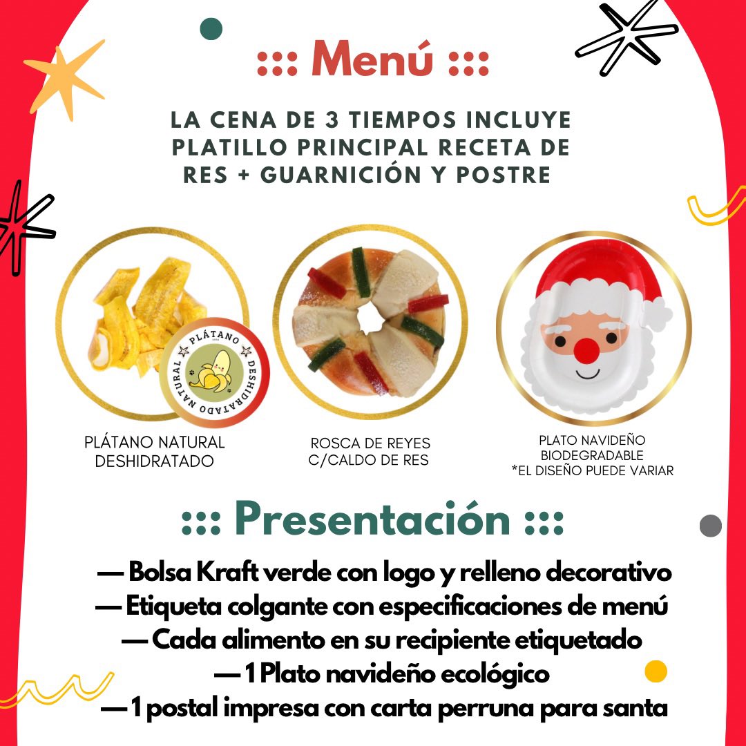 dogiftmx's tweet image. ✨🐶 Cena Navideña DoGift 2025! diseñada especialmente para compartir las fiestas con tu mejor amigo 🐾 
.
📅 Pedidos hasta el 23 de diciembre
📲 WhatsApp: wa.me/525539000938
🛒 Tienda Online dogiftmx.com/productos/cena…
🚚 Entrega en Narvarte o a domicilio
.
#CenaNavideña
