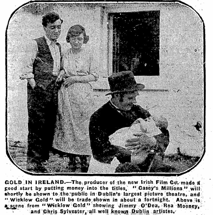 This week 1925, Dublin's La Scala put the film Wicklow Gold (Irish Photoplays, 1922) at the centre of its All-Irish Week, with claims the film was premiering, but it had first run at Dublin's Empire in November 1922. Images: Evening Herald &amp; Sunday Independent. #EarlyIrishCinema