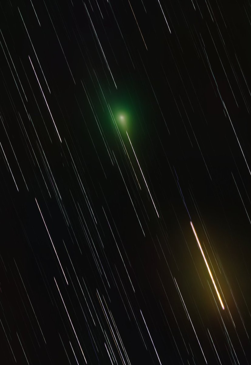 After getting daily requests for literally months- I'm pleased to share with you 3i/Atlas. The "Alien" comet, captured entirely with my own equipment. 

What do I think about it? I'll share my observations in the replies.