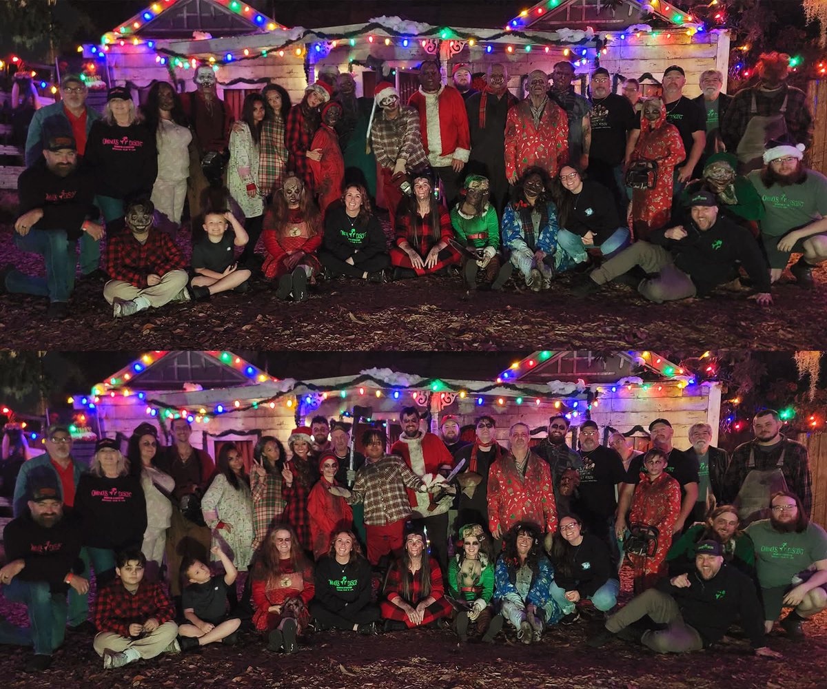 WOW! Another terrifying event wrapped up!
Thank you to all our FANS OF FEAR for a scream-filled 2025 haunt season. Your energy, reactions, compliments, and those screams made every night unforgettable.
To our actors and staff, thank you for bringing holiday horror to life.