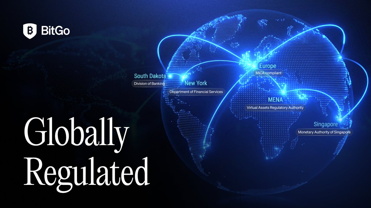 BitGo's tweet image. From the U.S. and MENA to APAC and the EU, BitGo is building the infrastructure for what comes next in digital assets. 

We are scaling the global standards for security and regulation, one hub at a time.