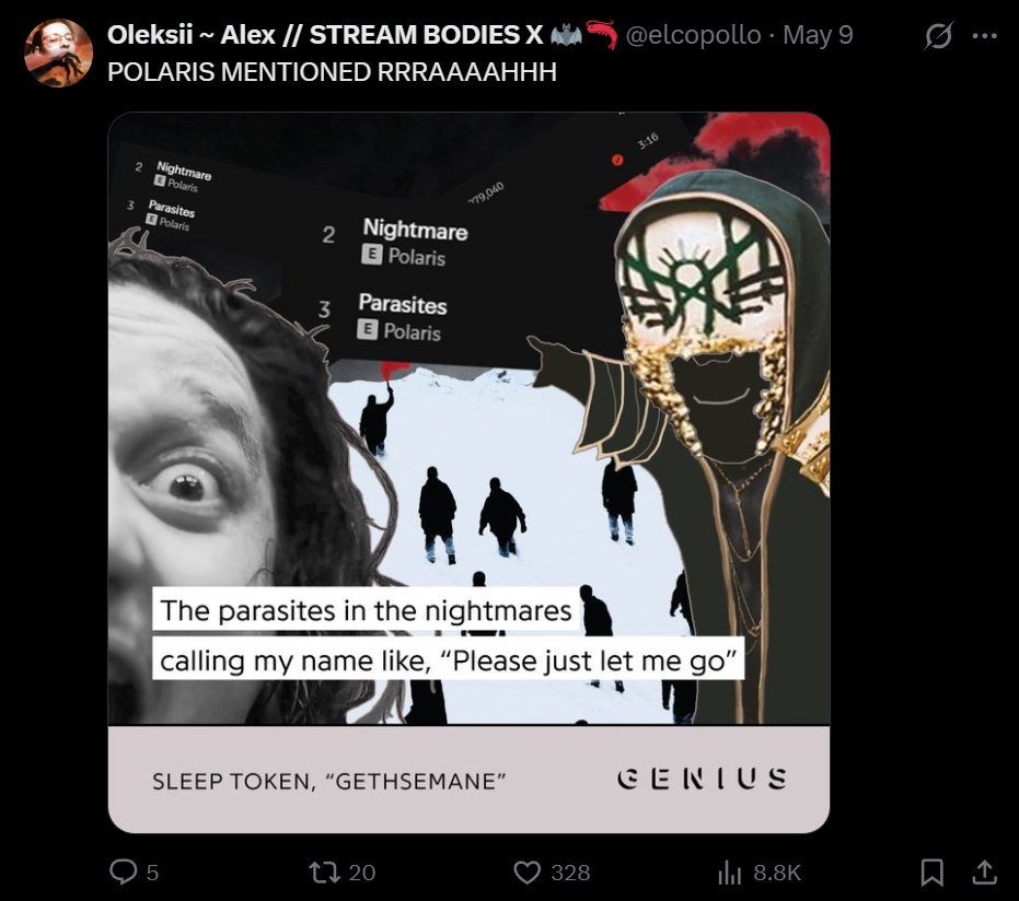 elcopollo's tweet image. nothing really dethroned that one tweet reply from a year ago, but these two aussie-metalcore-related memes popped off when I really didn't expect them to