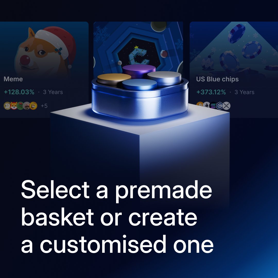 Bundle up and diversify 💼 Trade smarter this festive season and beyond  with Crypto Baskets 🧺 Check out the full list 👉 https://t.co/qrlEg69JFH