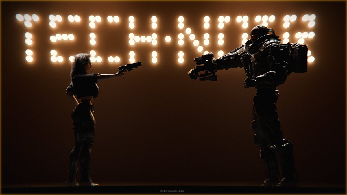 No smut this time, just me experimenting with stuff. Rogue Amendiares &amp; Adam Smasher facing off. 

Rogue model: @Rigid3D
Smasher model: <a href="/Scamarai1/">Scamarai</a> 
Scene: Me!