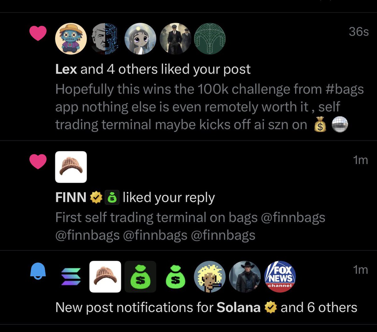 <a href="/finnbags/">FINN</a> in da house for $bagsy already noticed this early