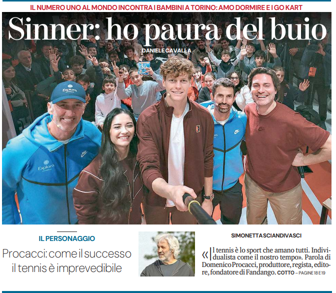 Frank201410's tweet photo. Le #Finals di #Torino
9-16 novembre 2025
░S░ ░I░ ░N░ ░N░ ░E░ ░R░ ░I░ ░A░ ░D░ ░E░
@Sciandi #DanieleCavalla
@LaStampa 7/11/2025
#Jannik #Sinner #DomenicoProcacci @Fandangoeditore @FandangoLibri