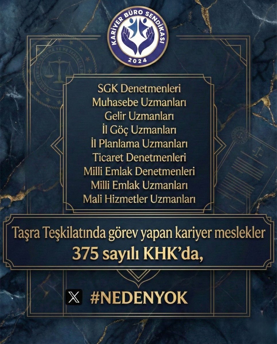 slymn_ata's tweet photo. Taşra uzmanları sorumlulukta var da 375 sayılı  KHK da #nedenyok ? https://t.co/9FgReHk2LS