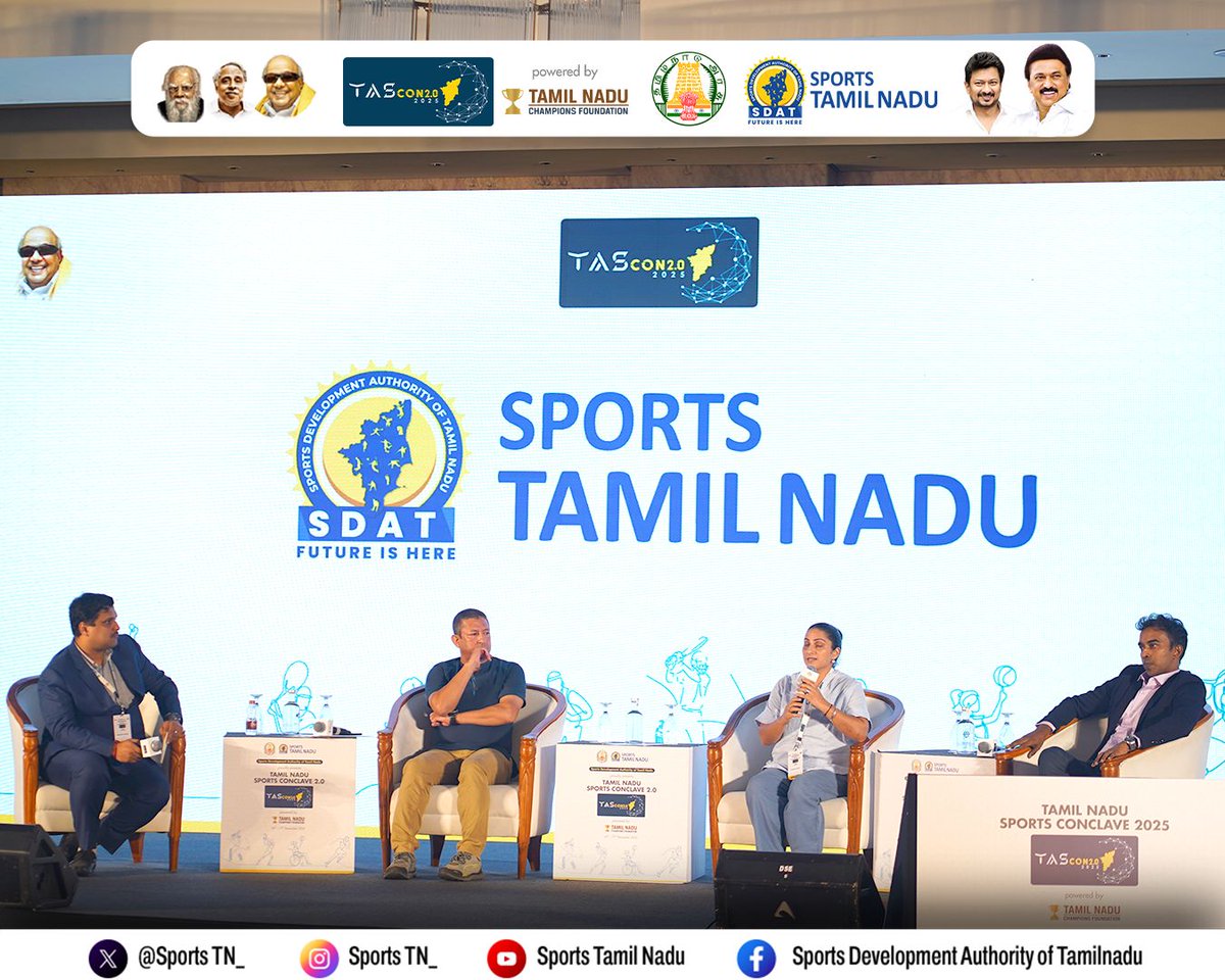 SportsTN_'s tweet photo. Clean sport protects champions.⭐
An important discussion on anti-doping awareness, athlete safety, and building trust in competitive sport.

@CMOTamilnadu
@TNDIPRNEWS
@Udhaystalin

#TASCON #SDAT #sportsconclave2025 #SportsTN #SDATsportsconclave https://t.co/R5R3CtVafO