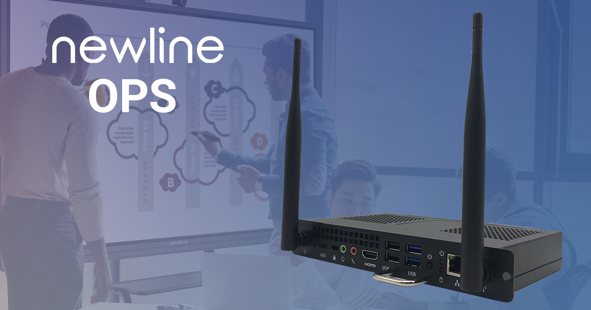 Why choose an OPS? With an OPS on-board computer, there's no need for a connected laptop and mobile panels are much easier to use. Learn more about Newline's OPS options here: newline.pub/43XBs1n