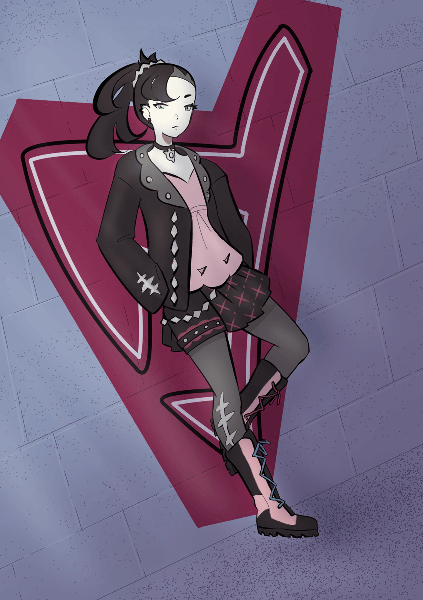 <a href="/SpotlessGym/">Piers 🧷 (Giovanni's Godson AU)</a> asked <a href="/DerelictArtist/">Gym Leader Heather</a> to snap a shot o' me, since Ahm gettin' te become a beanpole like me bruv'n all that.