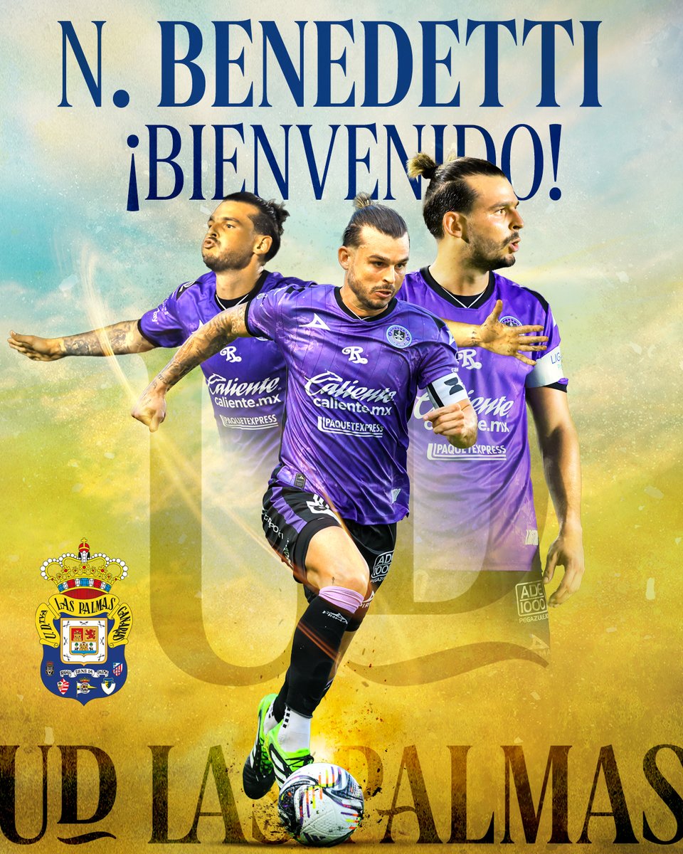 ¡Nicolás Benedetti, nuevo jugador de la UD Las Palmas!

🔸 bit.ly/3KWVkeS

¡Bienvenido, <a href="/nicobenedetti7/">Nicolas Benedetti</a>! 💛💙

#SeremosMásUnión #LaUniónHaceLasPalmas