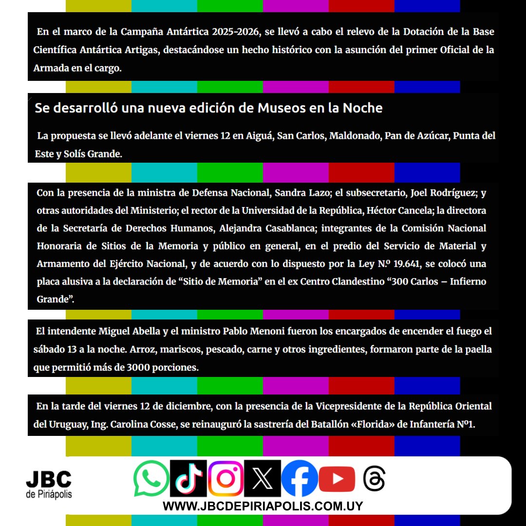 Amplía la información en jbcdepiriapolis.com.uy