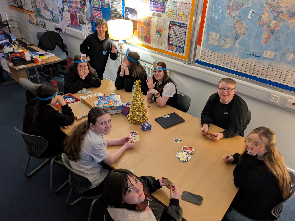 CglenHighSchool's tweet photo. Games and McDonalds for our final Young Carers and friends get together of 2025.  Thanks to Mr and Mrs Edgar for supplying the chocolate ices.  A special thank you to our guest of honour Mr Hart who was a welcome surprise 💙 https://t.co/9wLRER71NA