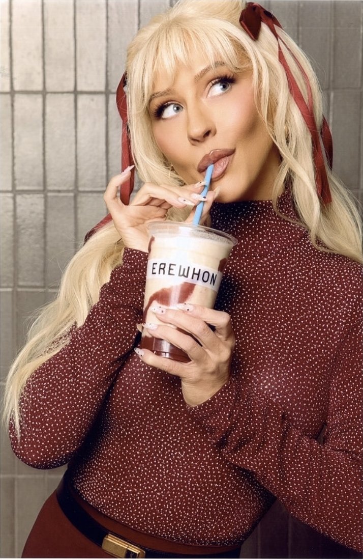 ron_mico's tweet photo. Christina Aguilera for Erewhon ❤️ https://t.co/HKvcdxJBBQ