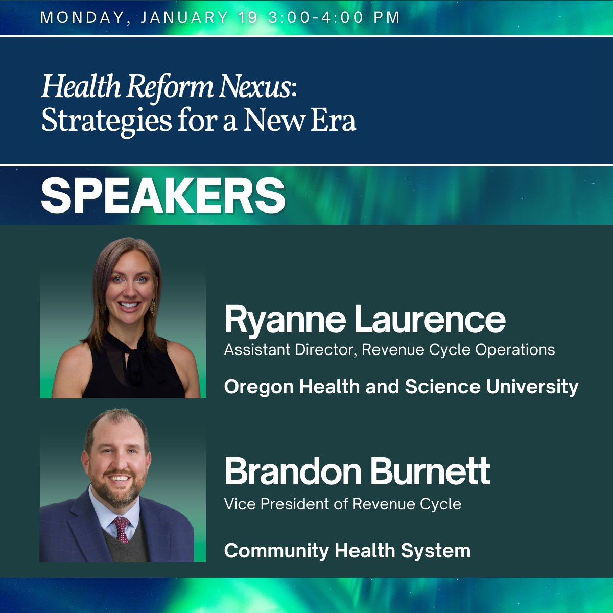 💡 Think Tank Spotlight

Join us January 19, 2026 | 3:00–4:00 PM PT | Rivoli C for a dynamic Think Tank session at #HFMAWRS2026, where industry leaders will tackle the most pressing issues shaping healthcare’s future.

✨ Be part of the conversation shaping tomorrow’s healthcare.
