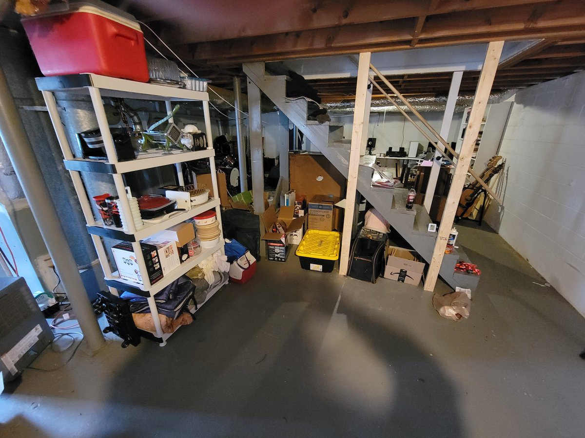 Finally sorting my basement so the studio and workshop can coexist. This is the most relief I have ever felt in my life